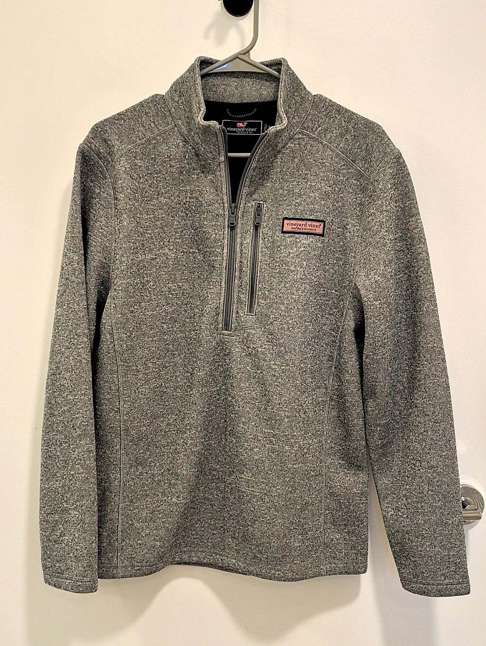 Vineyard Vines Sweaterfleece Gray Quarter-Zip